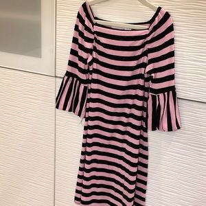 Striped French cut girls dress
